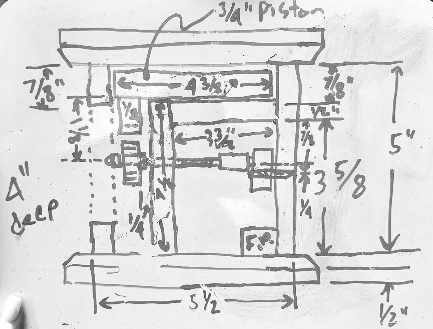Design plan for the fingerprint food dispenser