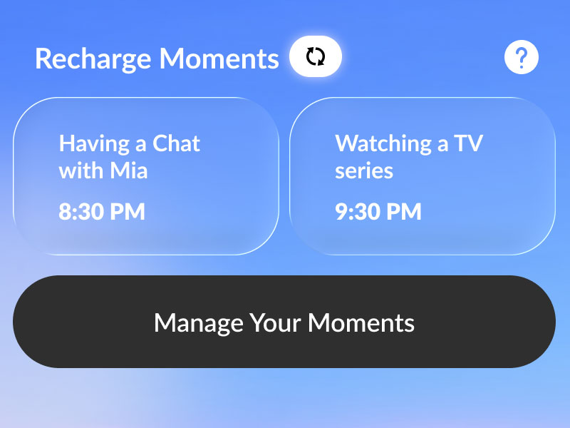 Recharge Moments